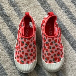 DSG Kids Strawberry Print water shoes- Red Pink and White
